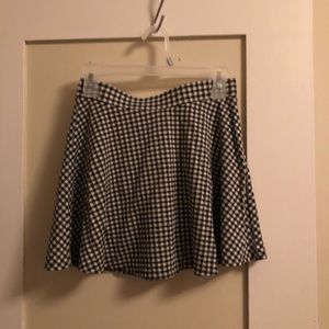 Forever 21 Black&White Checkered Skater Skirt